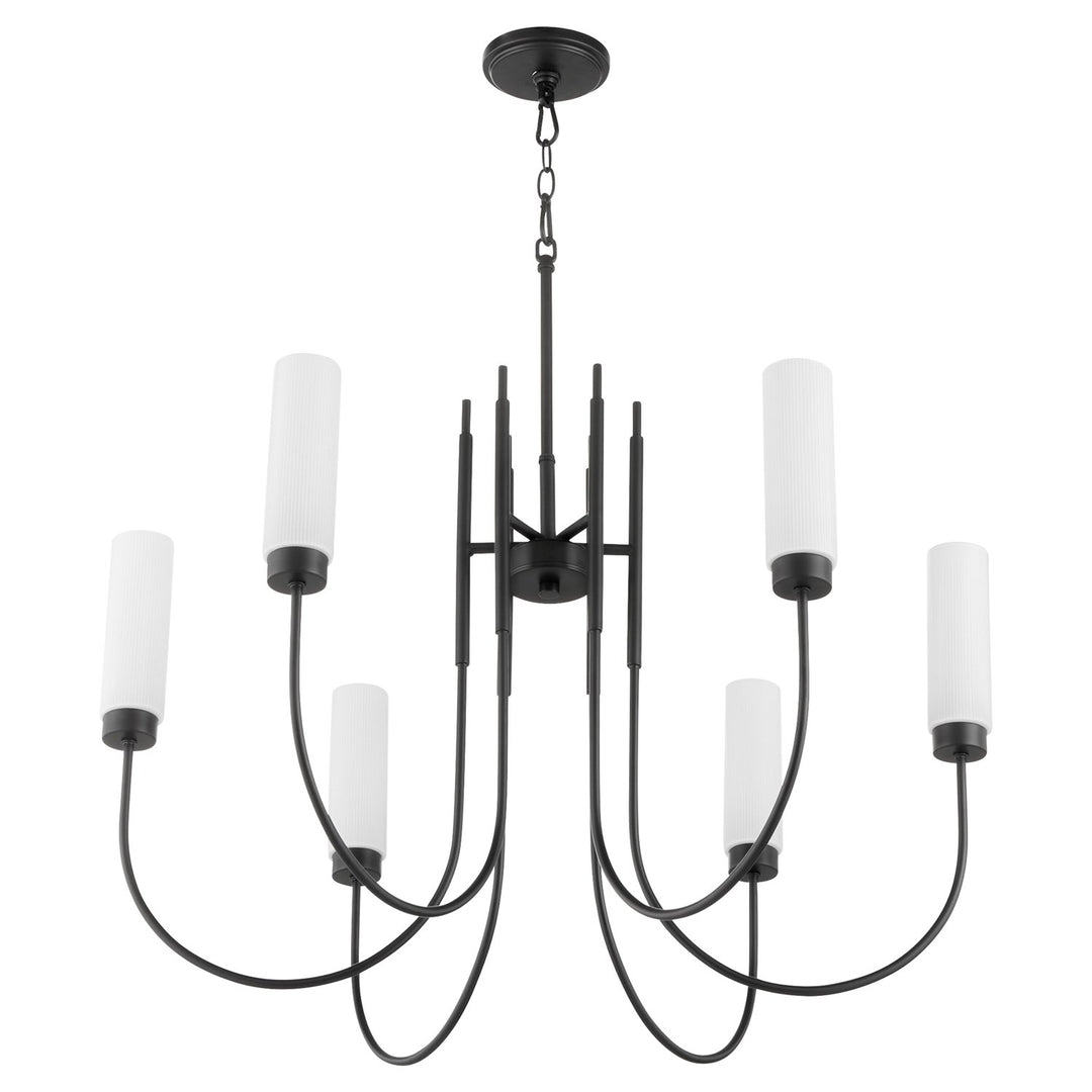 Jerome 6Lt Chandelier - Matte Black