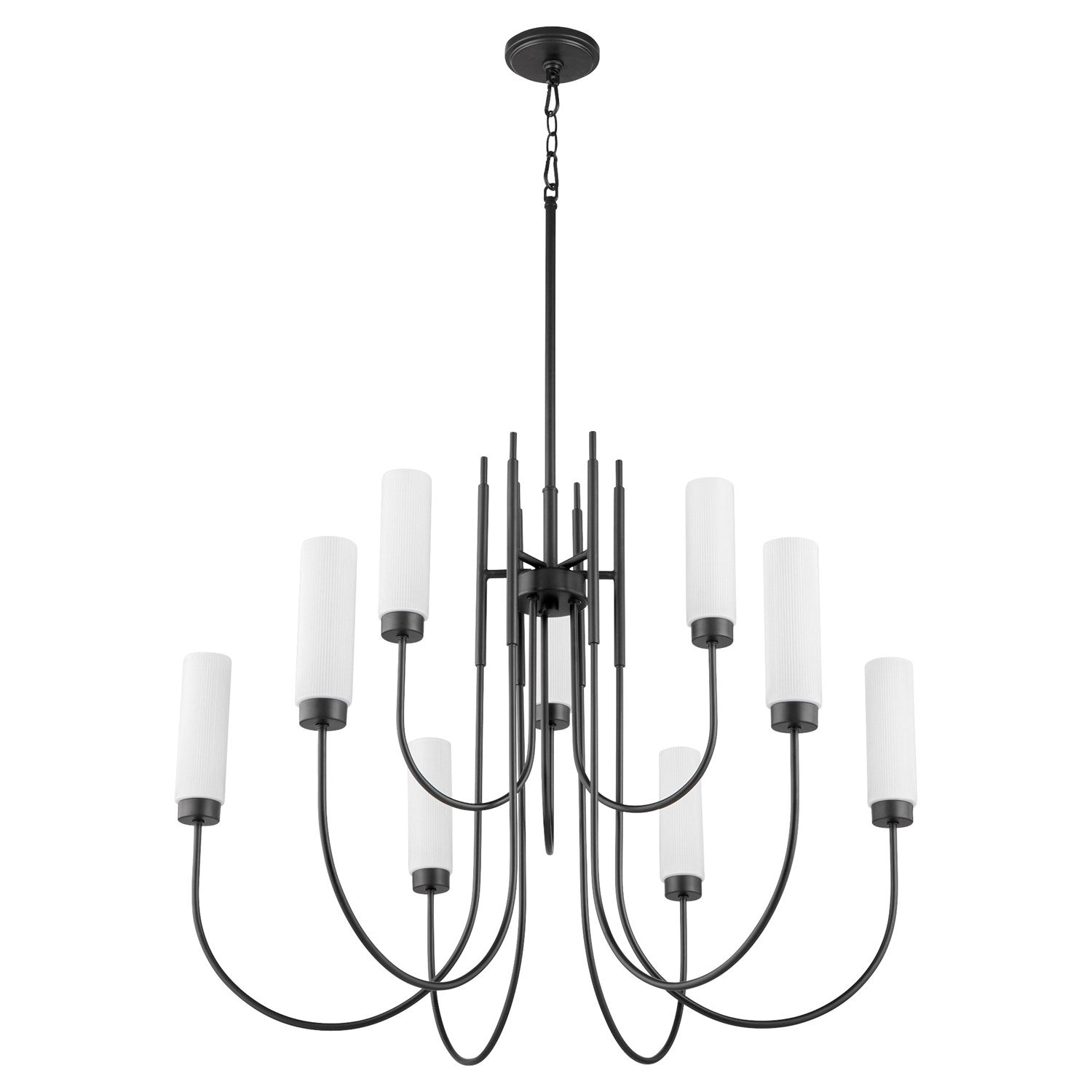 Jerome 9Lt Chandelier - Matte Black by Quorum