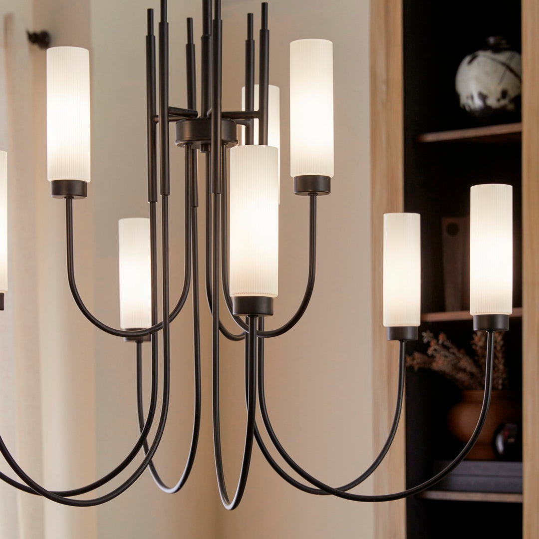 Jerome 9Lt Chandelier - Matte Black