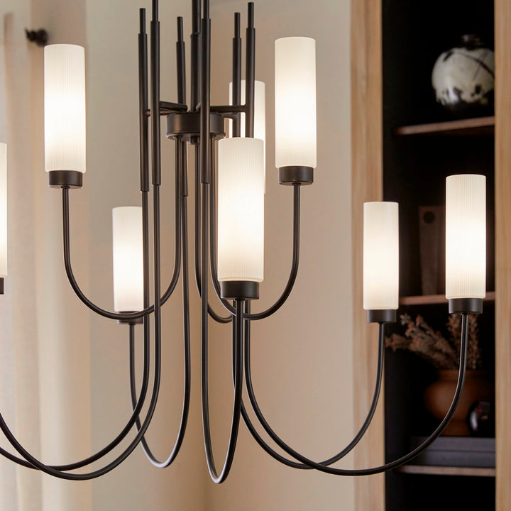 Jerome 9Lt Chandelier - Matte Black