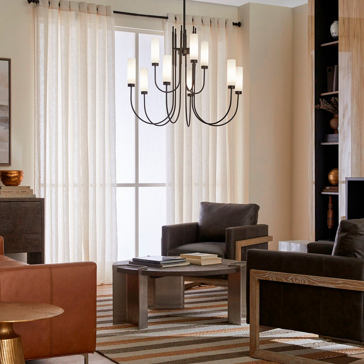 Jerome 9Lt Chandelier - Matte Black