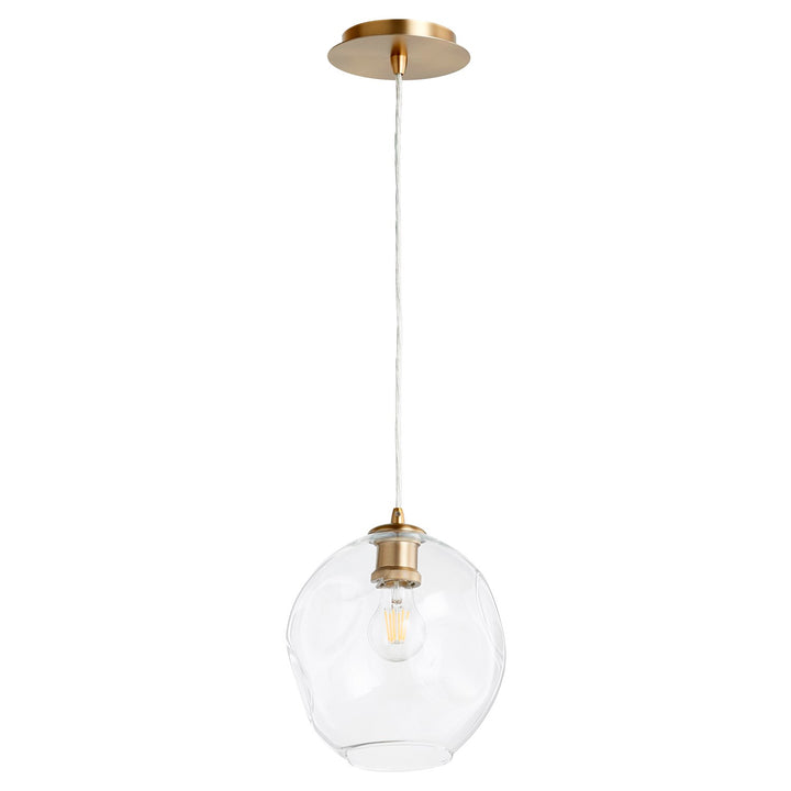 Numen 1Lt Pendantd - Aged Brass by Quorum