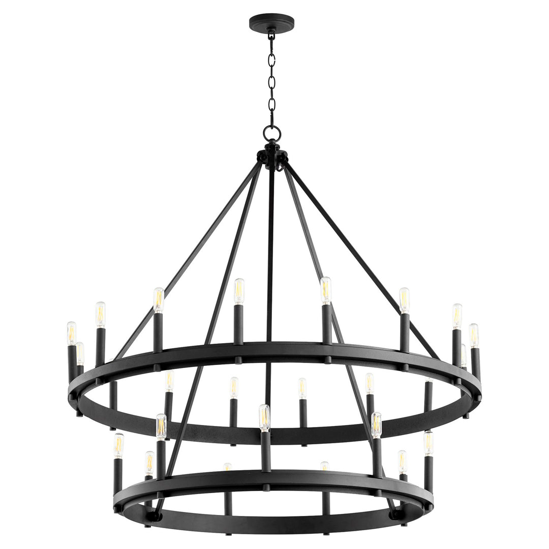 Aura 25Lt Chand - Textured Black by Quorum
