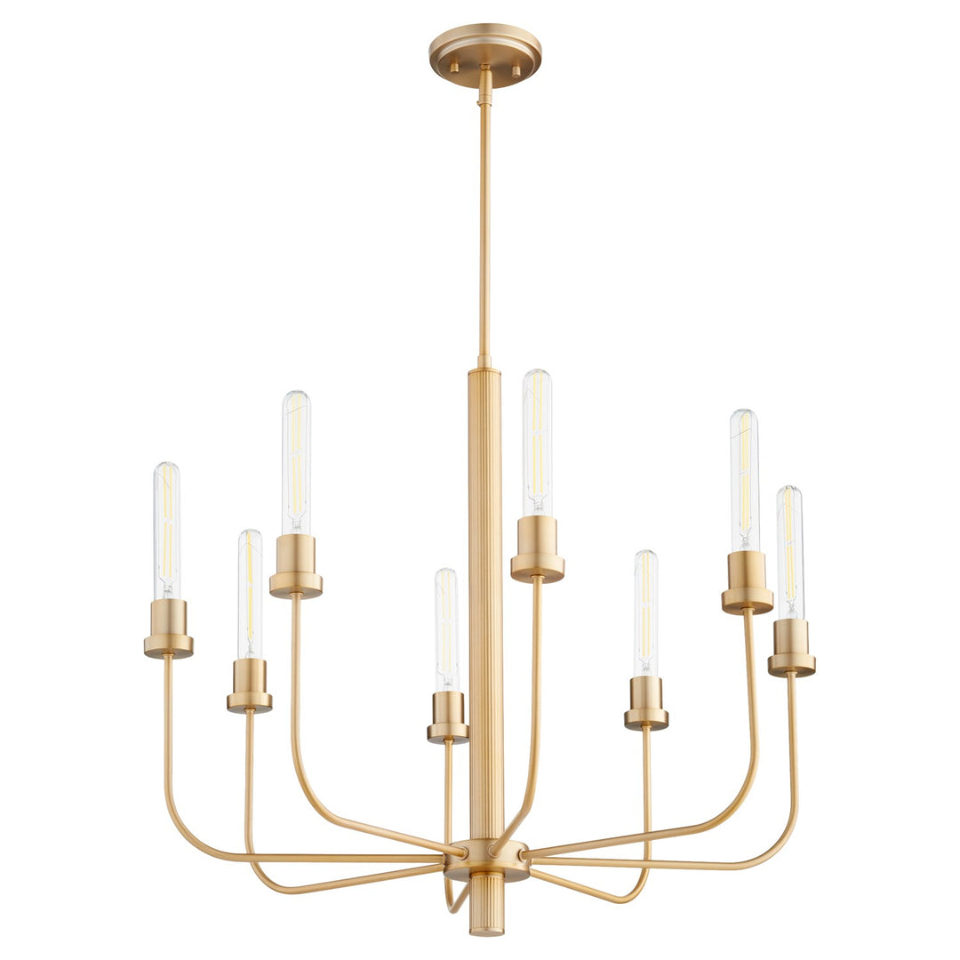 Sheridan 8Lt Chand - Aged Brass by Quorum