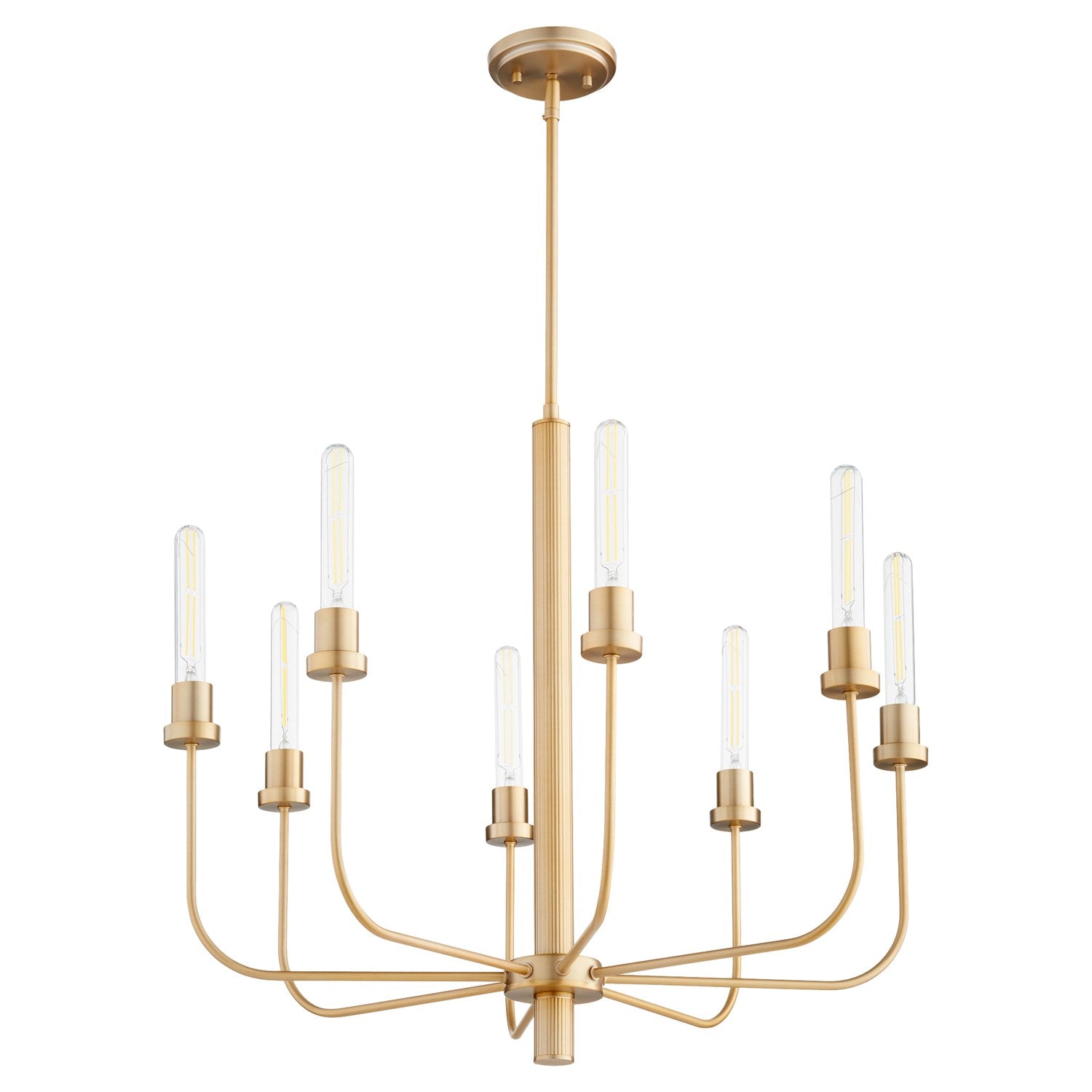 Sheridan 8Lt Chand - Aged Brass by Quorum