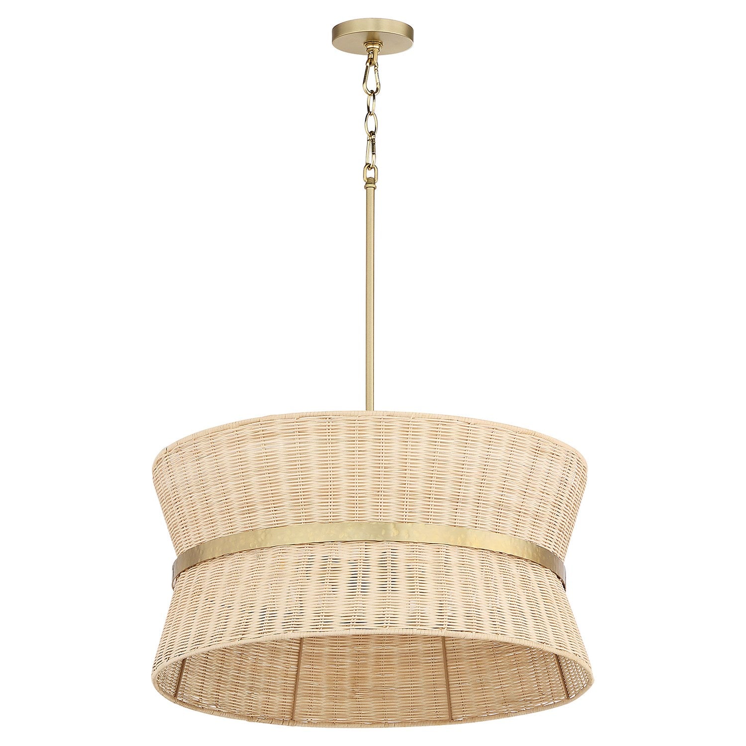 Fairview 4Lt Pendantdant - Brushed Brass by Quorum