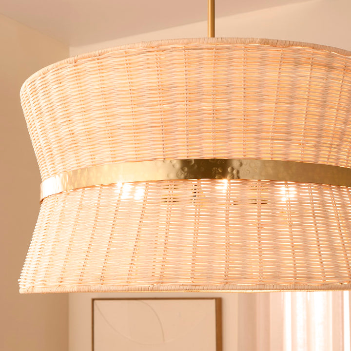 Fairview 4Lt Pendantdant - Brushed Brass