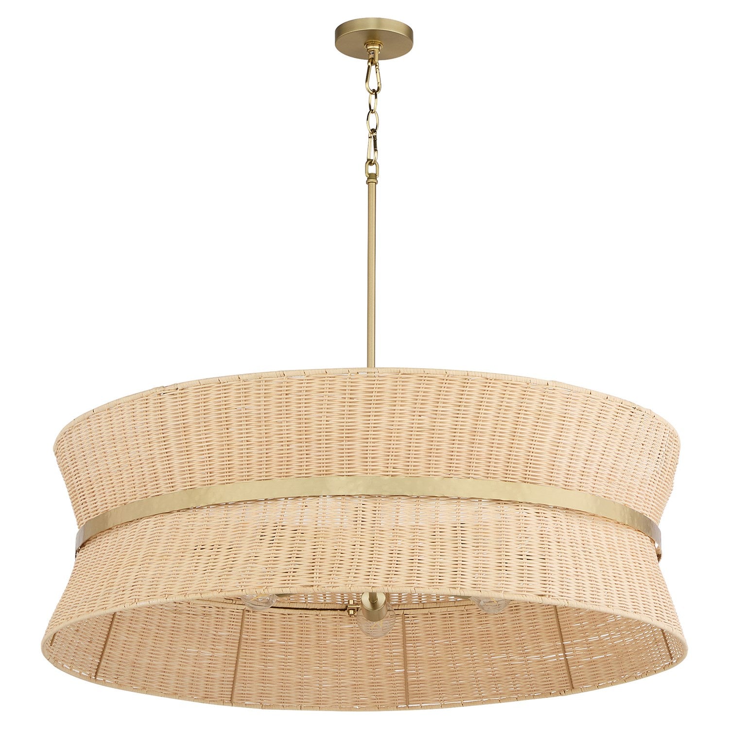 Fairview 8Lt Pendantdant - Brushed Brass by Quorum