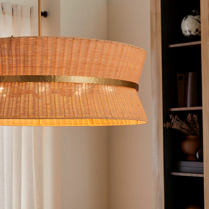 Fairview 8Lt Pendantdant - Brushed Brass