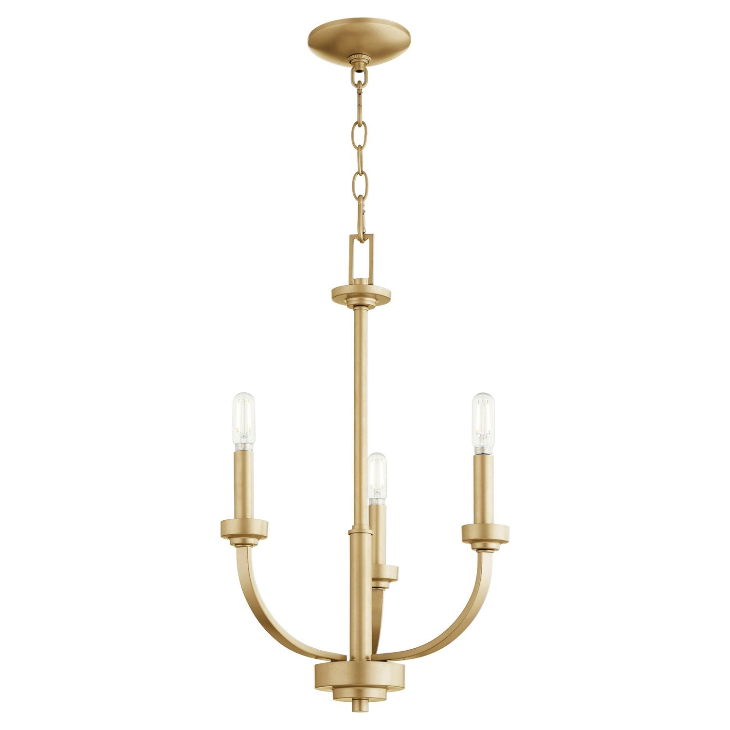 Reyes 3Lt Cand Chand -Aged Brass by Quorum