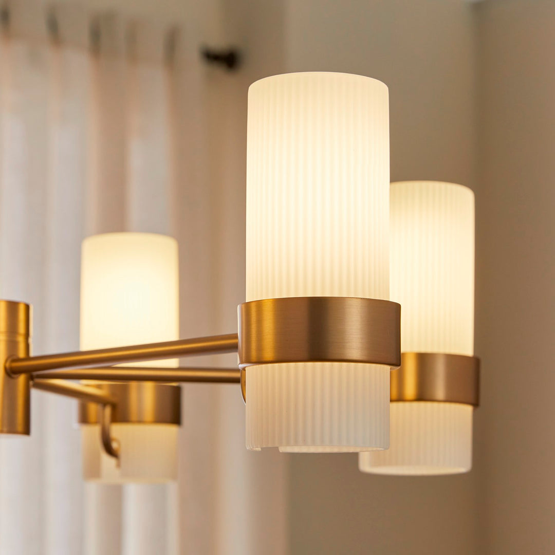 Sojourn 6Lt Chandelier - Brushed Brass