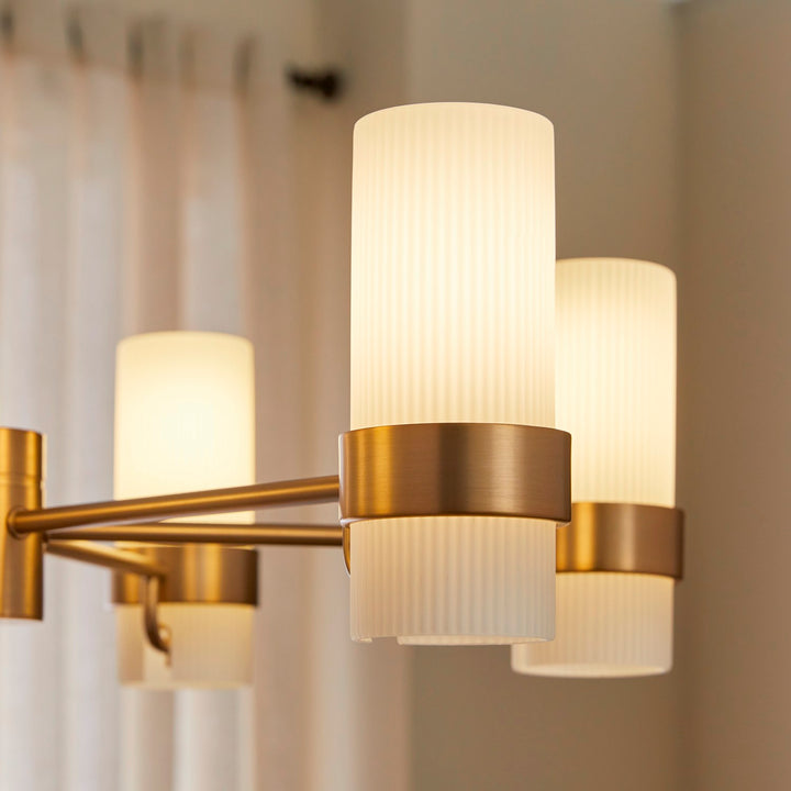 Sojourn 6Lt Chandelier - Brushed Brass