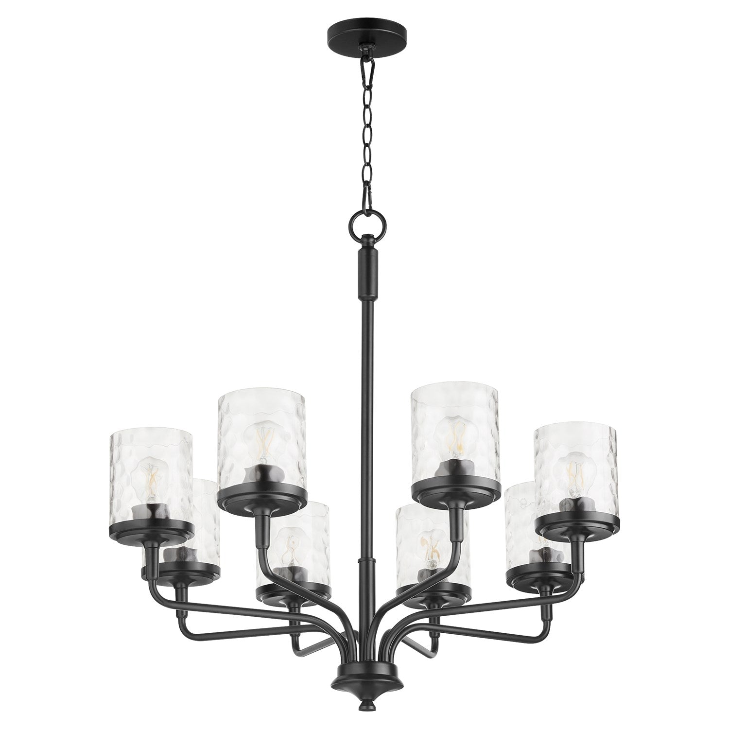 Starky 8Lt Chand - Matte Black by Quorum