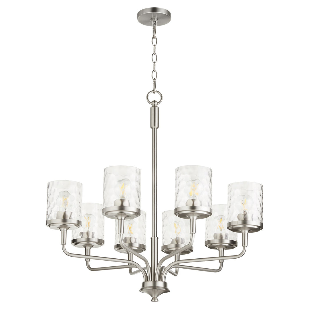 Starky 8Lt Chand - Satin Nickel by Quorum