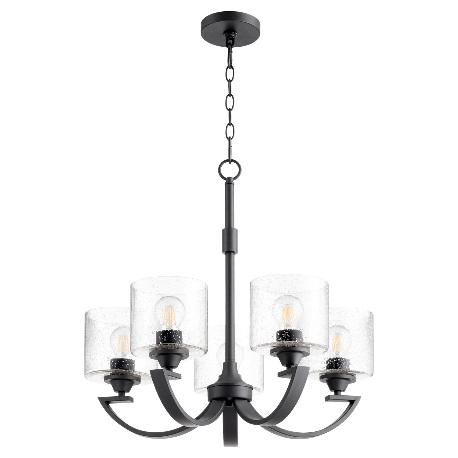 Dakota 5Lt Chand - Textured Black by Quorum