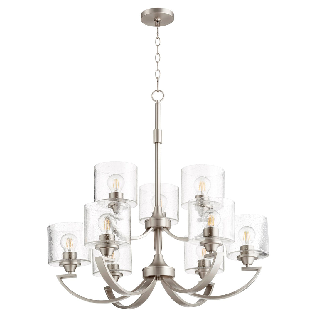 Dakota 9Lt Chand - Satin Nickel by Quorum