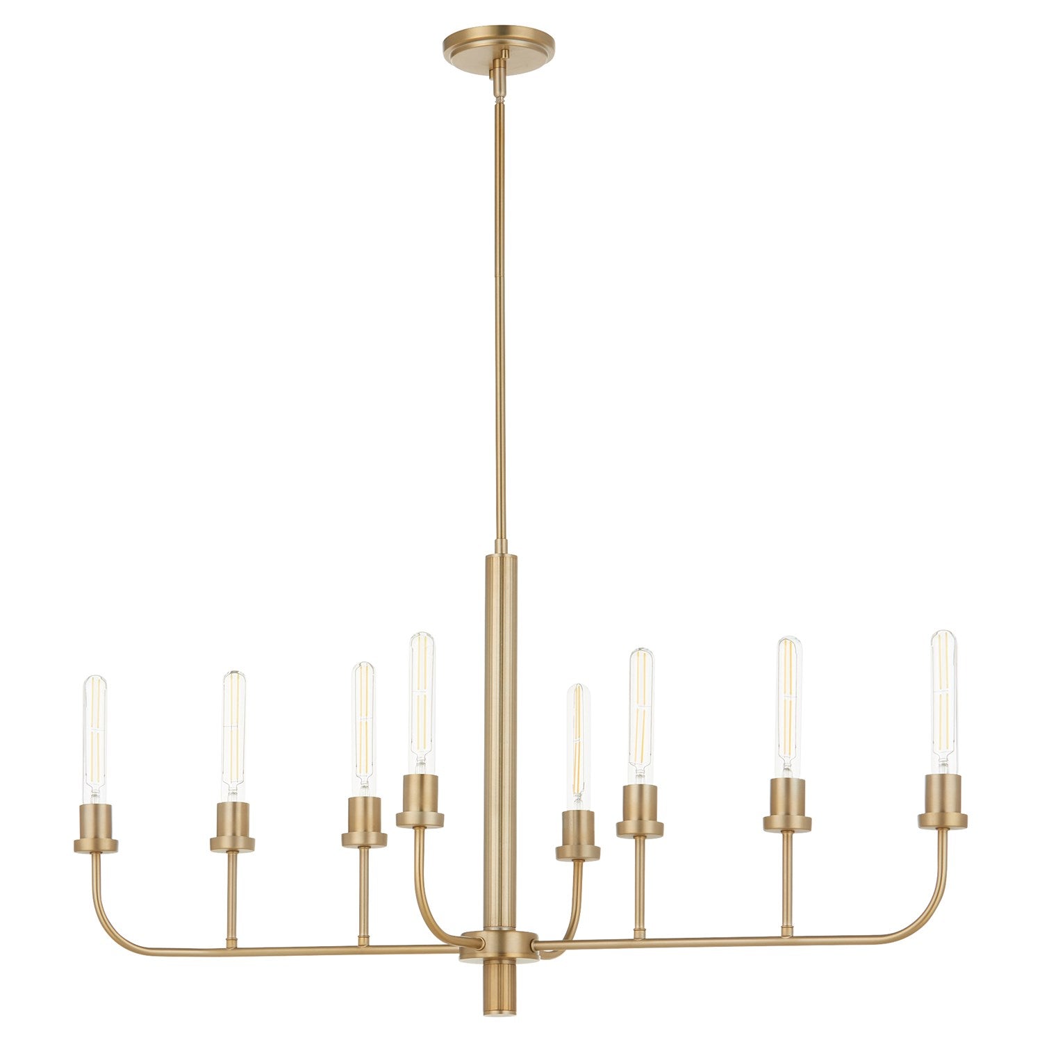 Sheridan 8Lt Linear - Aged Brass by Quorum