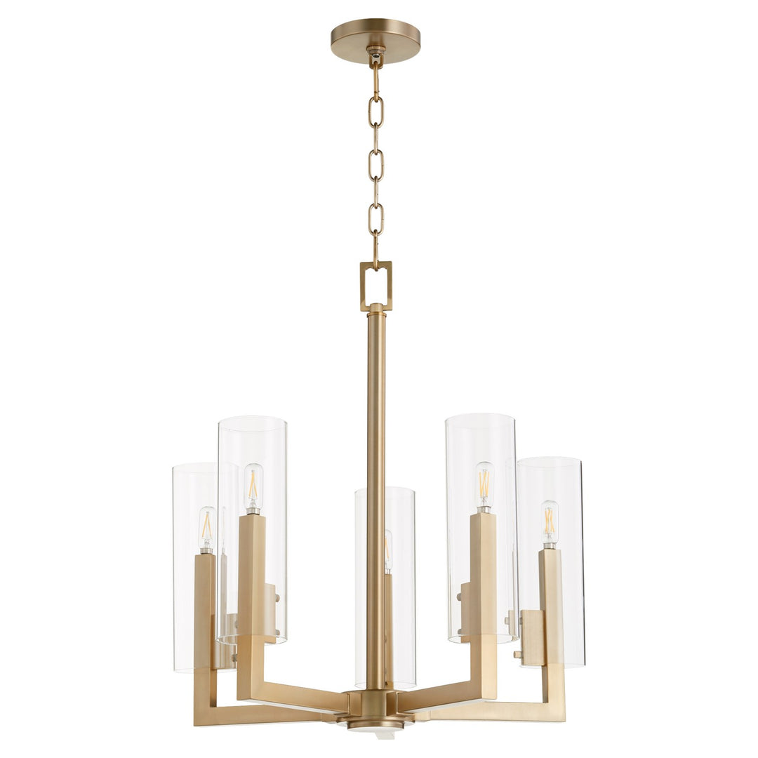 Harbin 5Lt Chand - Aged Brass by Quorum