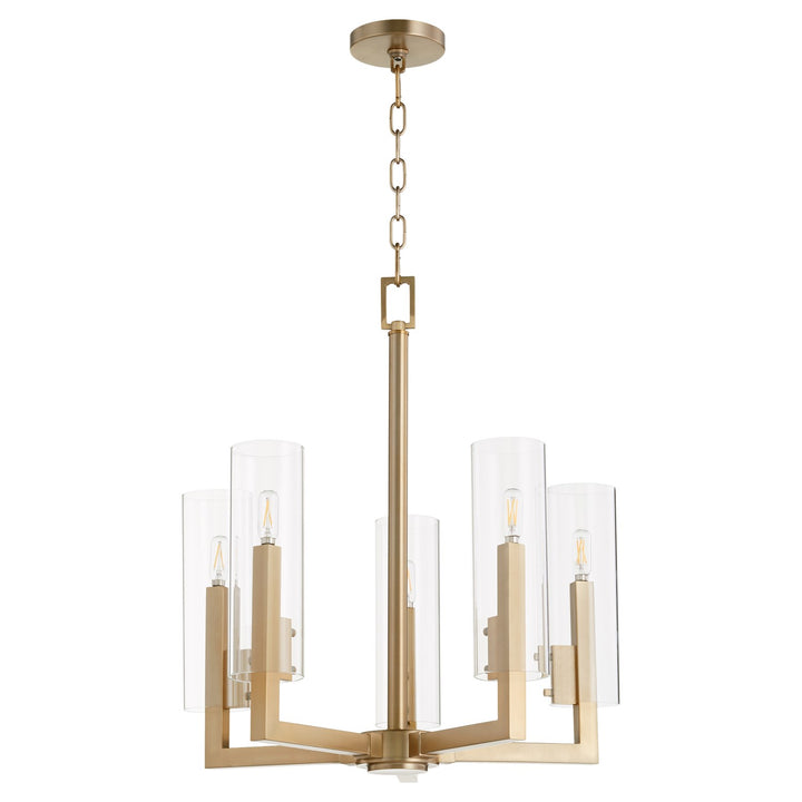 Harbin 5Lt Chand - Aged Brass by Quorum