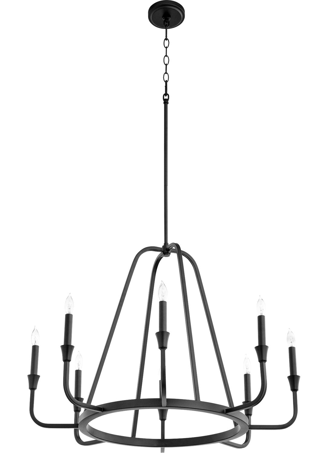 Marquee 8Lt Chand - Textured Black by Quorum