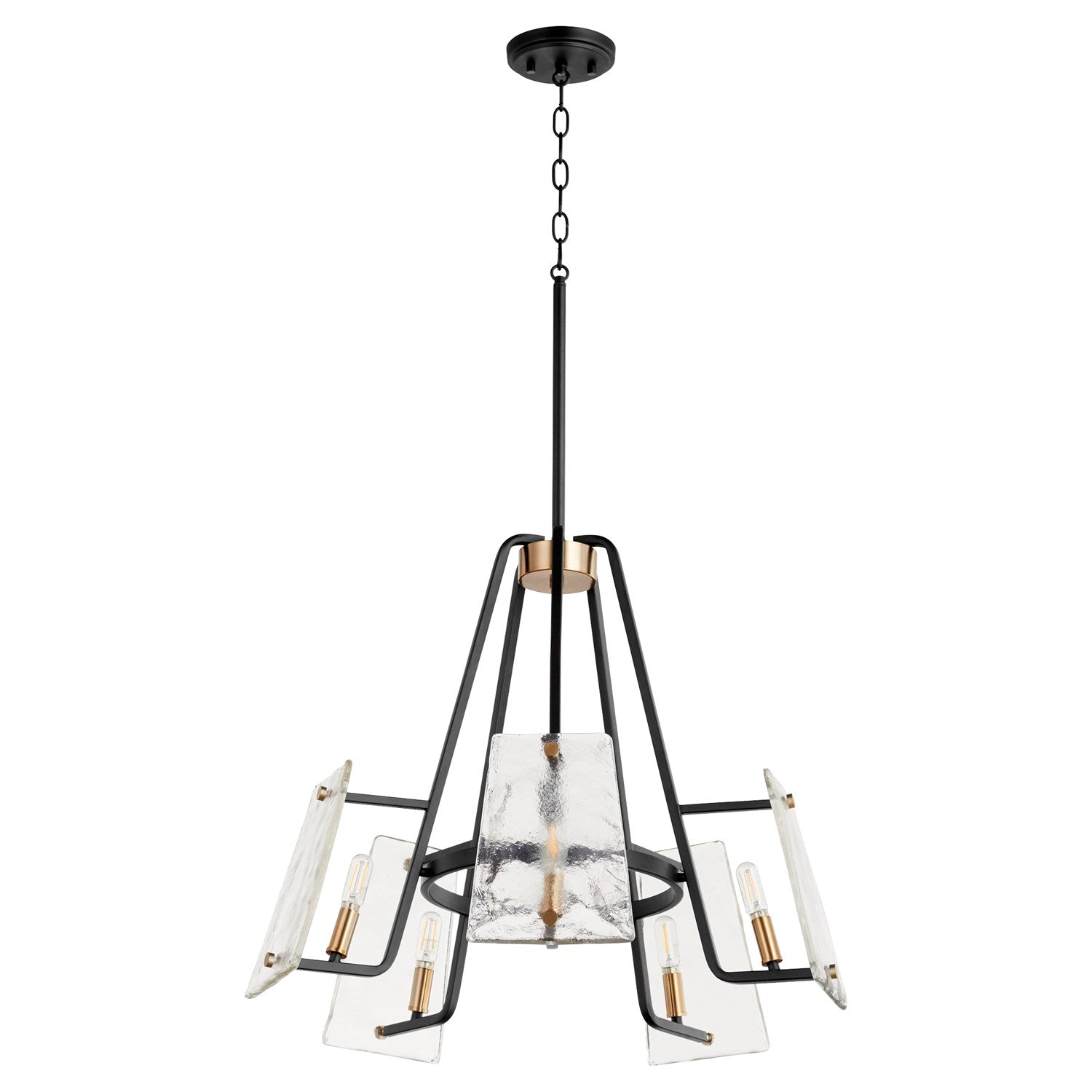Tioga 5Lt Chand - Textured Black by Quorum