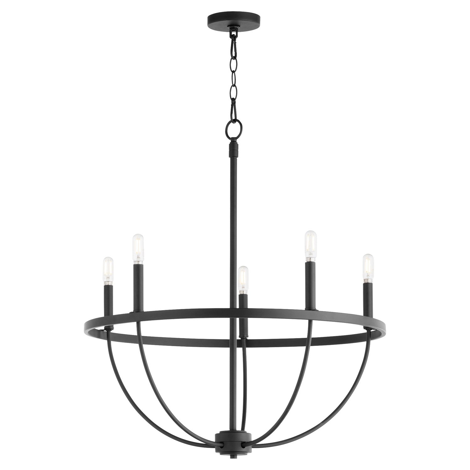 Tribute 5Lt Chand - Matte Black by Quorum