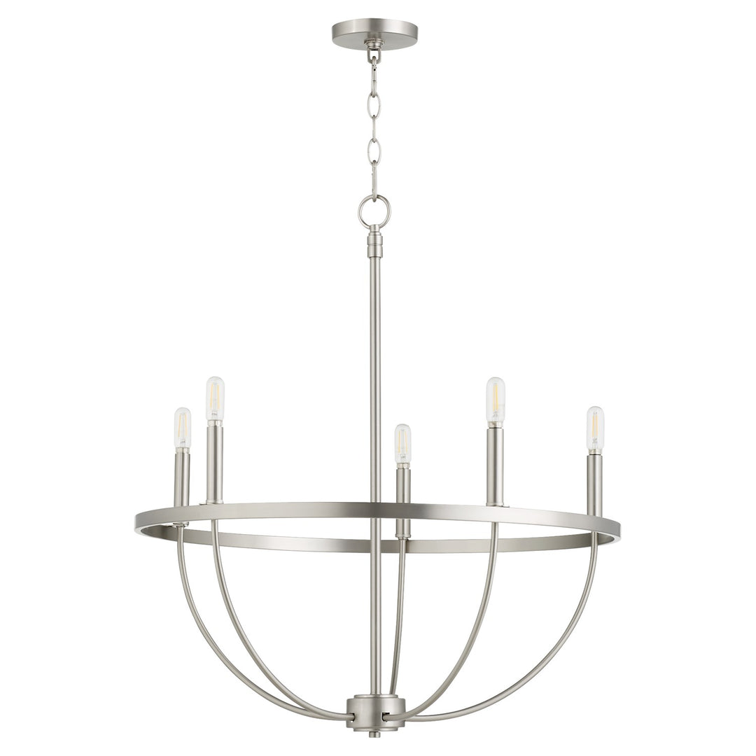Tribute 5Lt Chand - Satin Nickel by Quorum