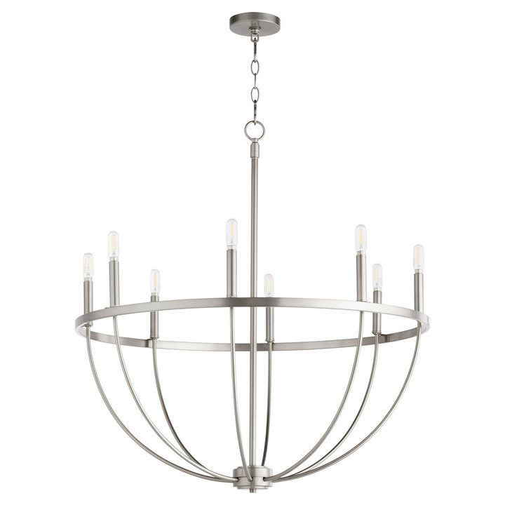 Tribute 8Lt Chand - Satin Nickel by Quorum