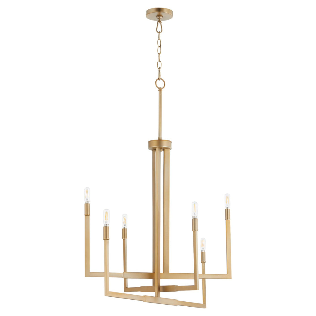 Bolero 6Lt Chand - Aged Brass by Quorum