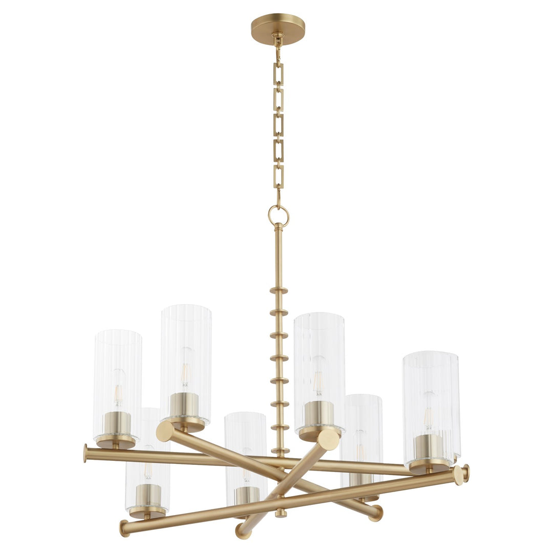 Mercier 8Lt Chand - Aged Brass by Quorum