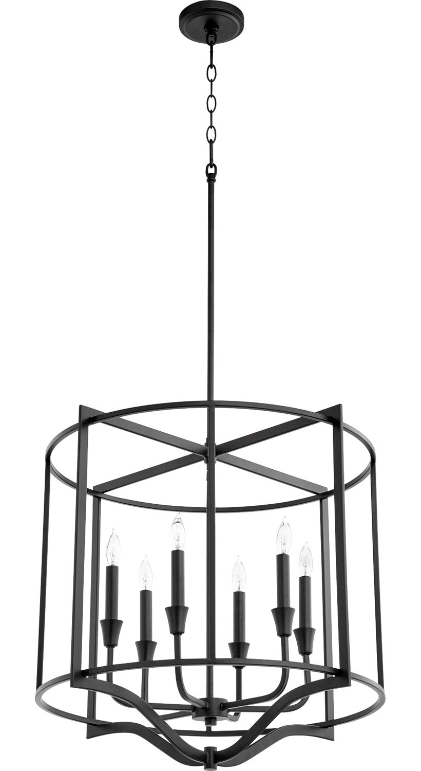 Marquee 6Lt Nook - Textured Black by Quorum