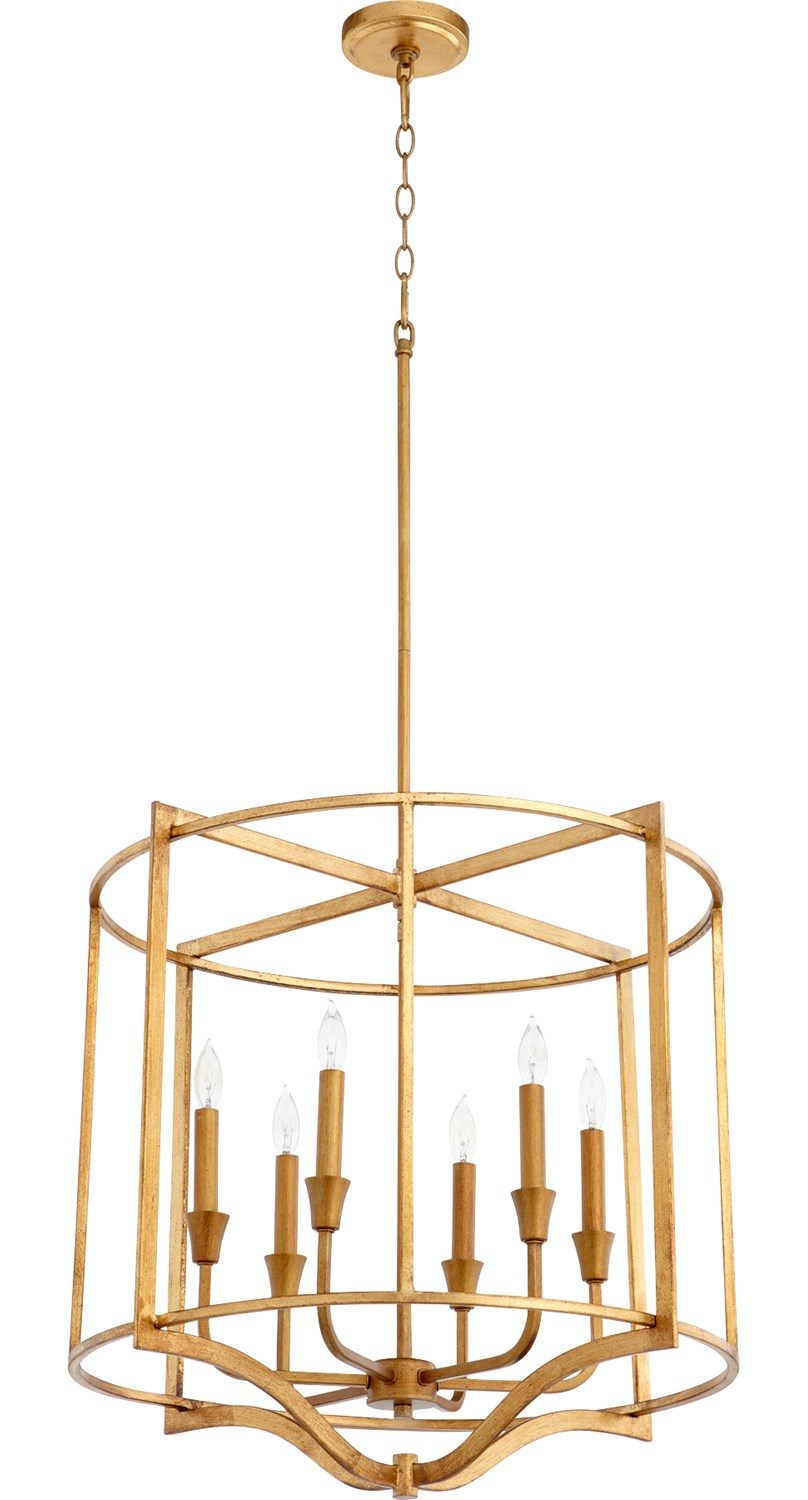 Marquee 6Lt Nook - Gold Leaf by Quorum