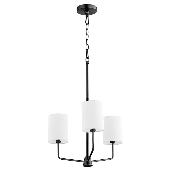 Harmony 3Lt Chand - Matte Black by Quorum