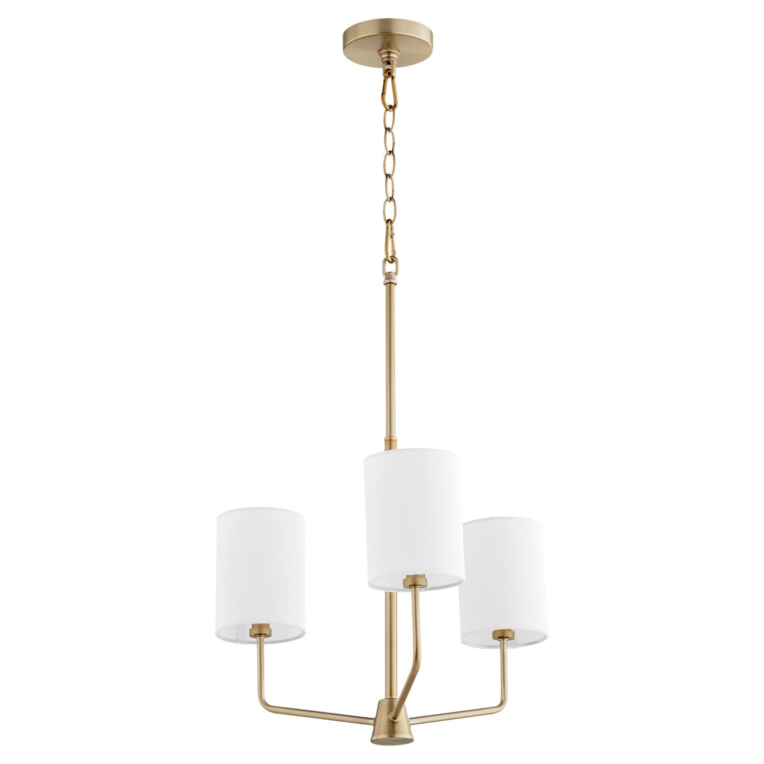 Harmony 3Lt Chand - Aged Brass by Quorum