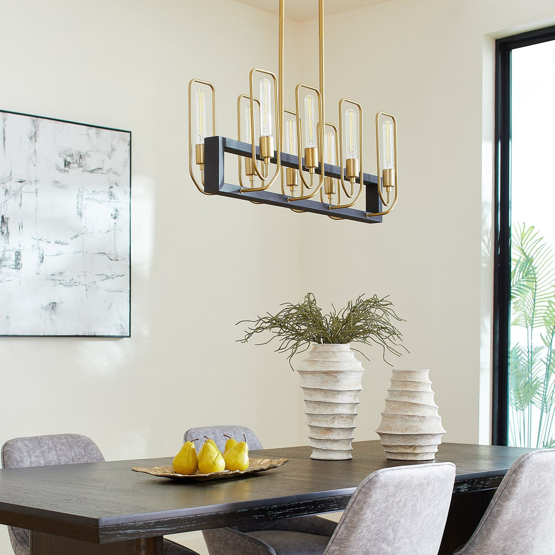 Howe 8Lt Linear -Textured Black/Aged Brass