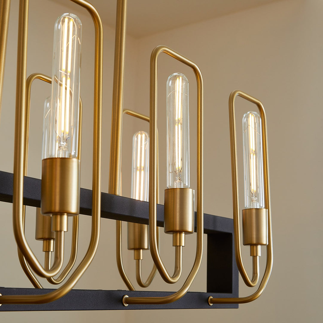 Howe 8Lt Linear -Textured Black/Aged Brass