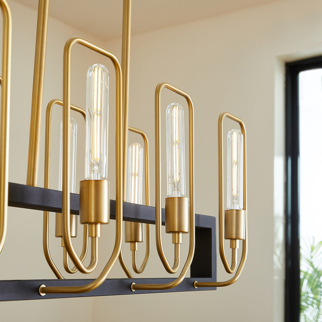 Howe 8Lt Linear -Textured Black/Aged Brass