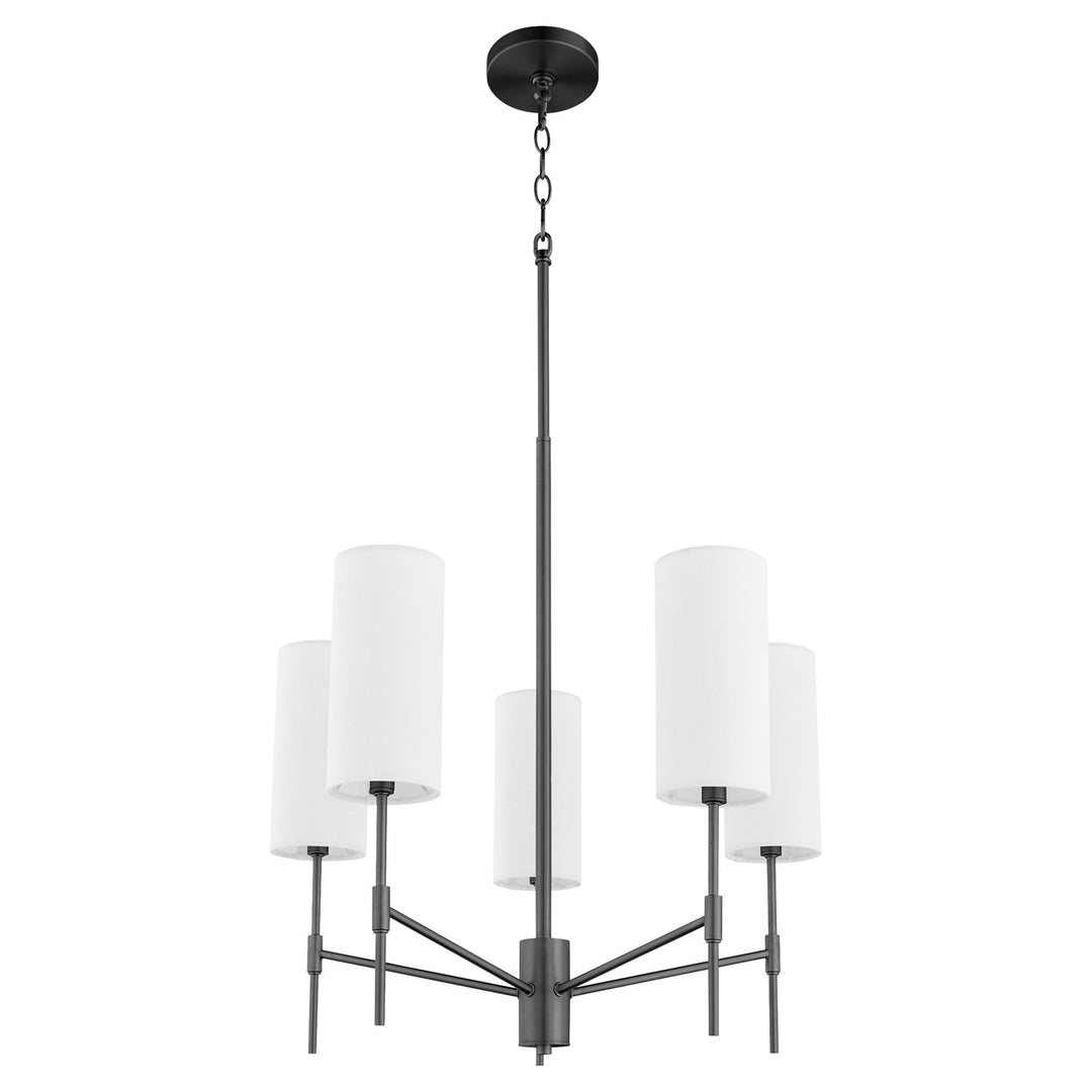 Hamilton 5Lt Chand - Matte Black by Quorum