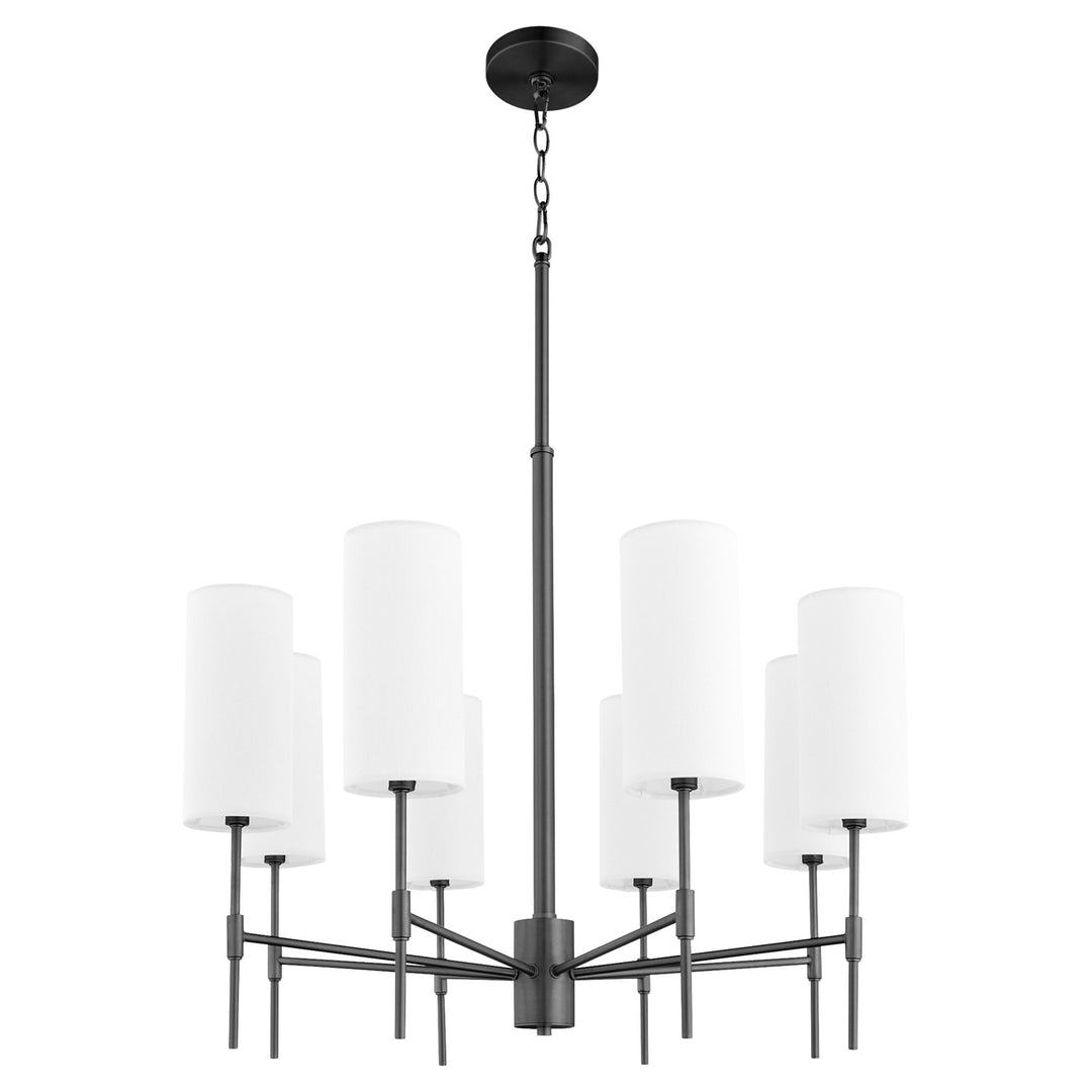 Hamilton 8Lt Chand - Matte Black by Quorum