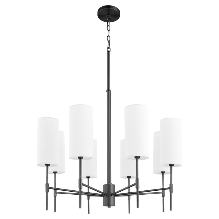 Hamilton 8Lt Chand - Matte Black by Quorum