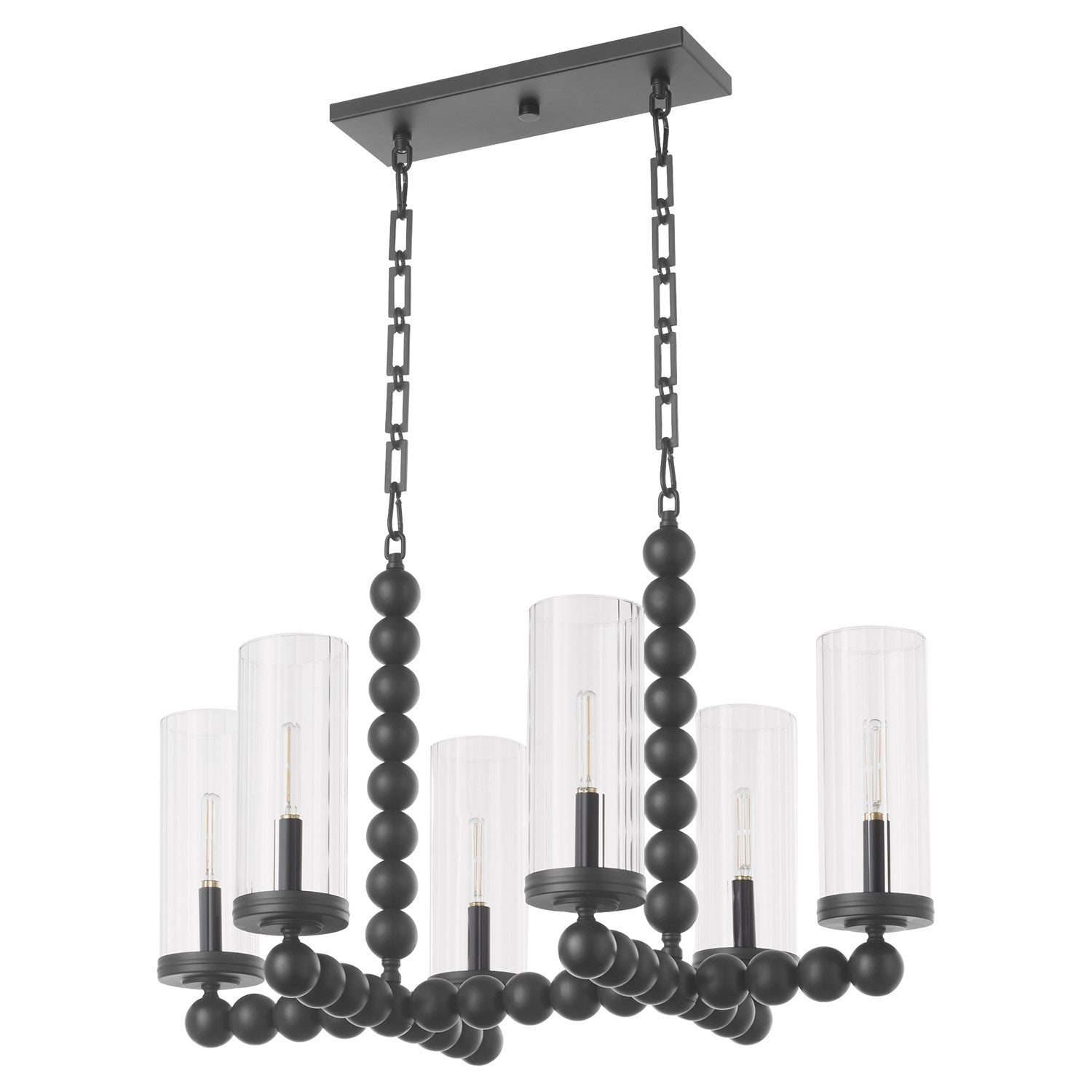 Lee Blvd 6Lt Linear - Matte Black by Quorum