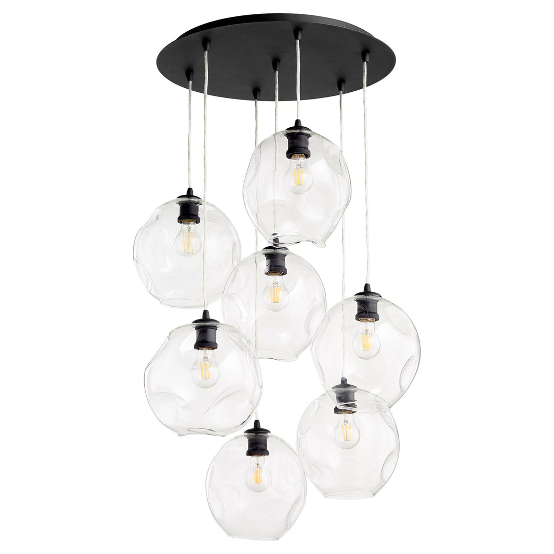 Numen 7Lt Pendantd - Textured Black by Quorum