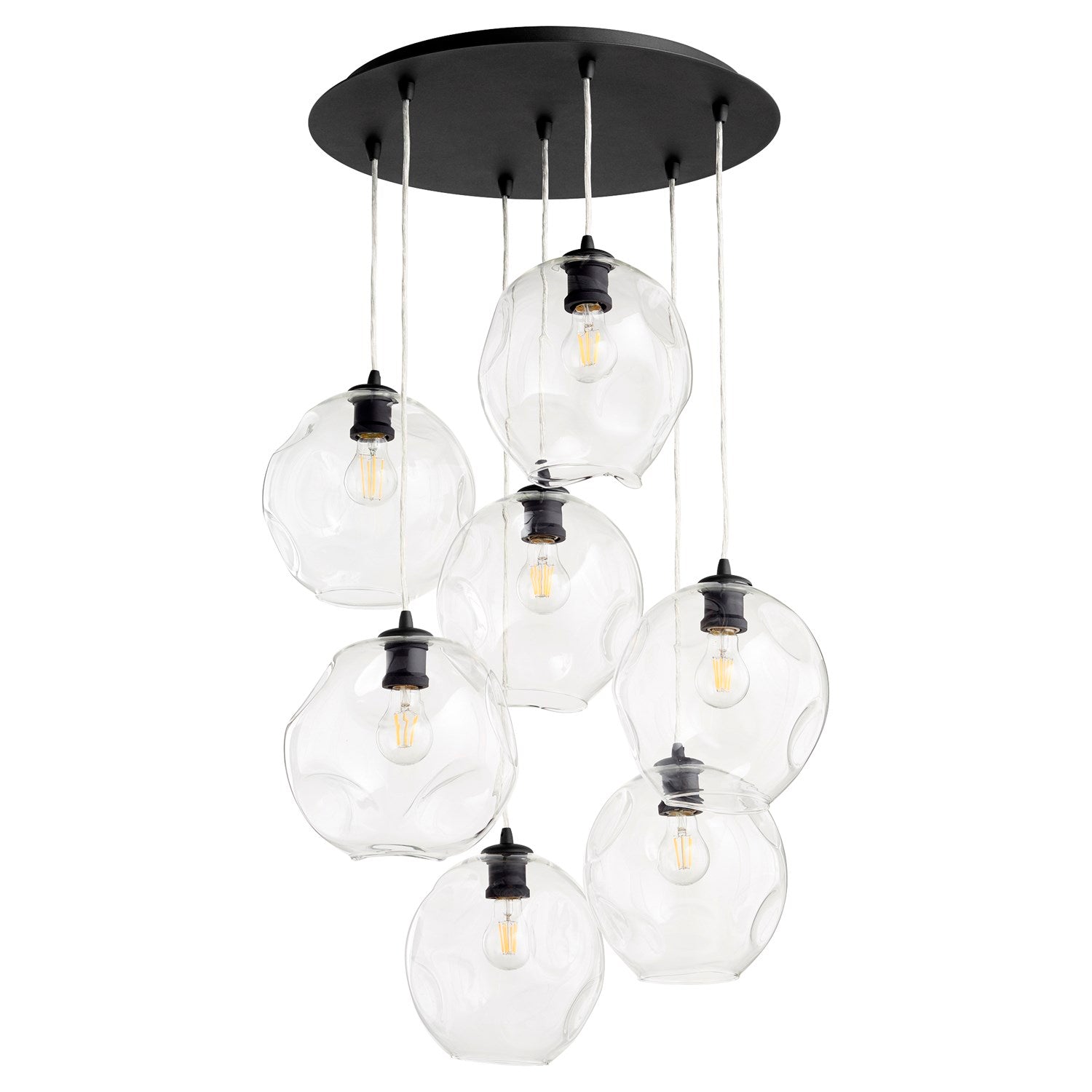 Numen 7Lt Pendantd - Textured Black by Quorum