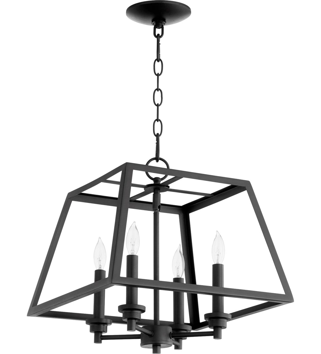 15" Damp Pendantd - Textured Black by Quorum