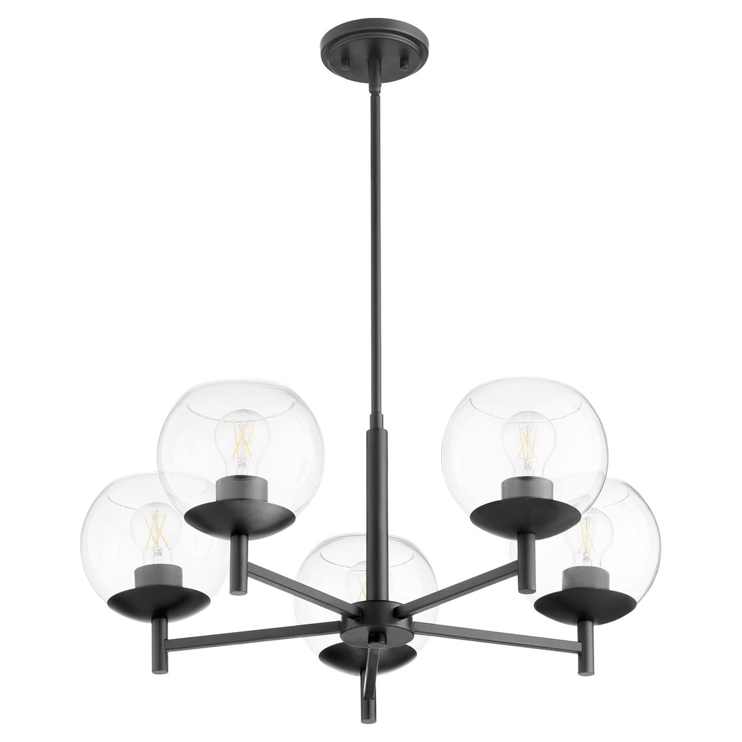 Lyon 5Lt Chand - Matte Black by Quorum