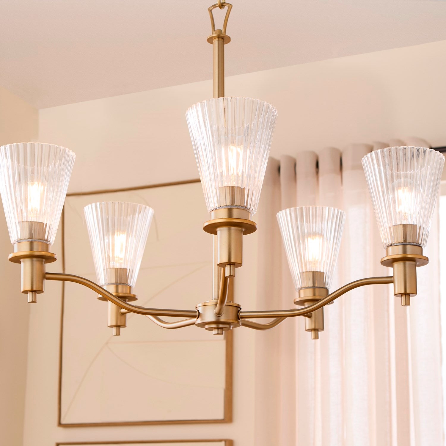 Lawton 5Lt Chand - Brushed Brass