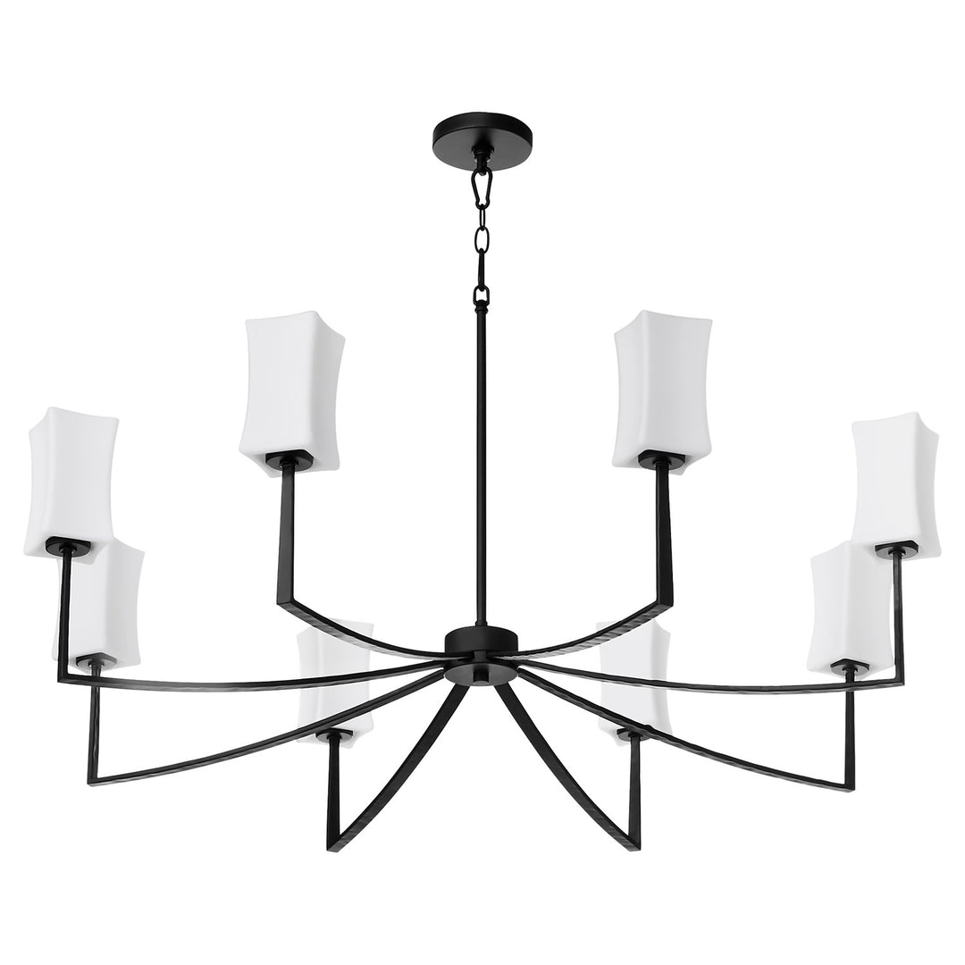 Ayala 8Lt Chand - Matte Black by Quorum