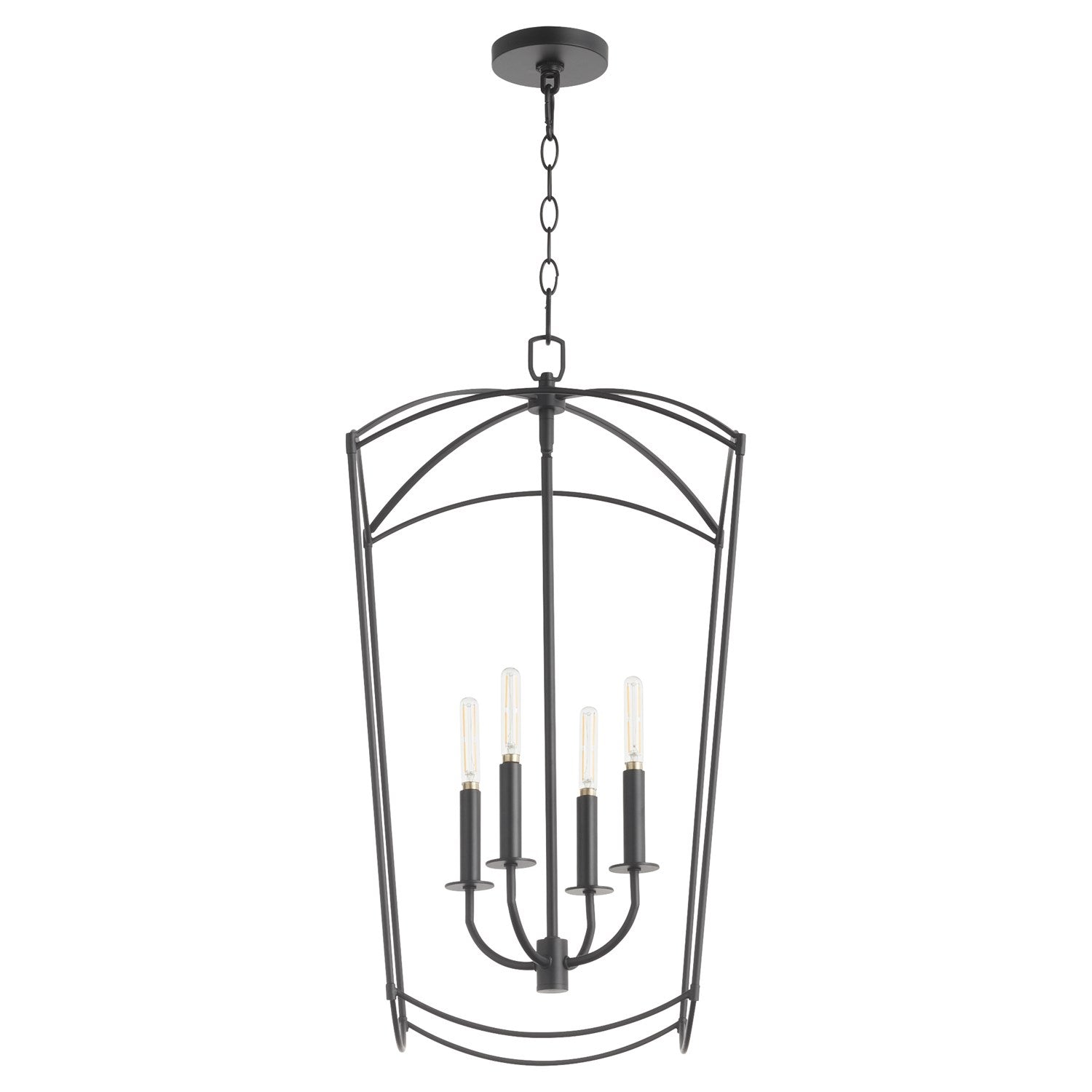 Mantle 4Lt Entry - Matte Black by Quorum