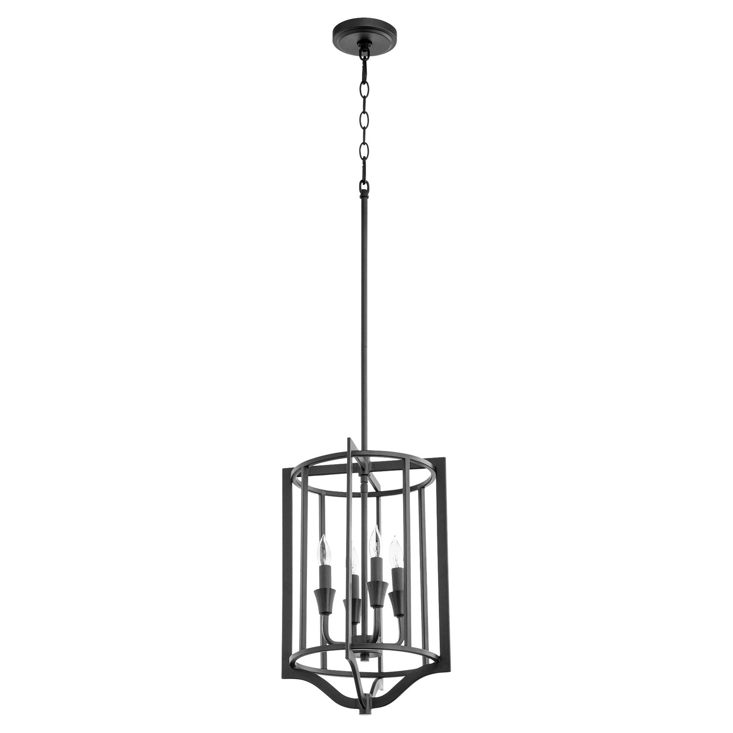 Marquee 4Lt Pendantd - Textured Black by Quorum