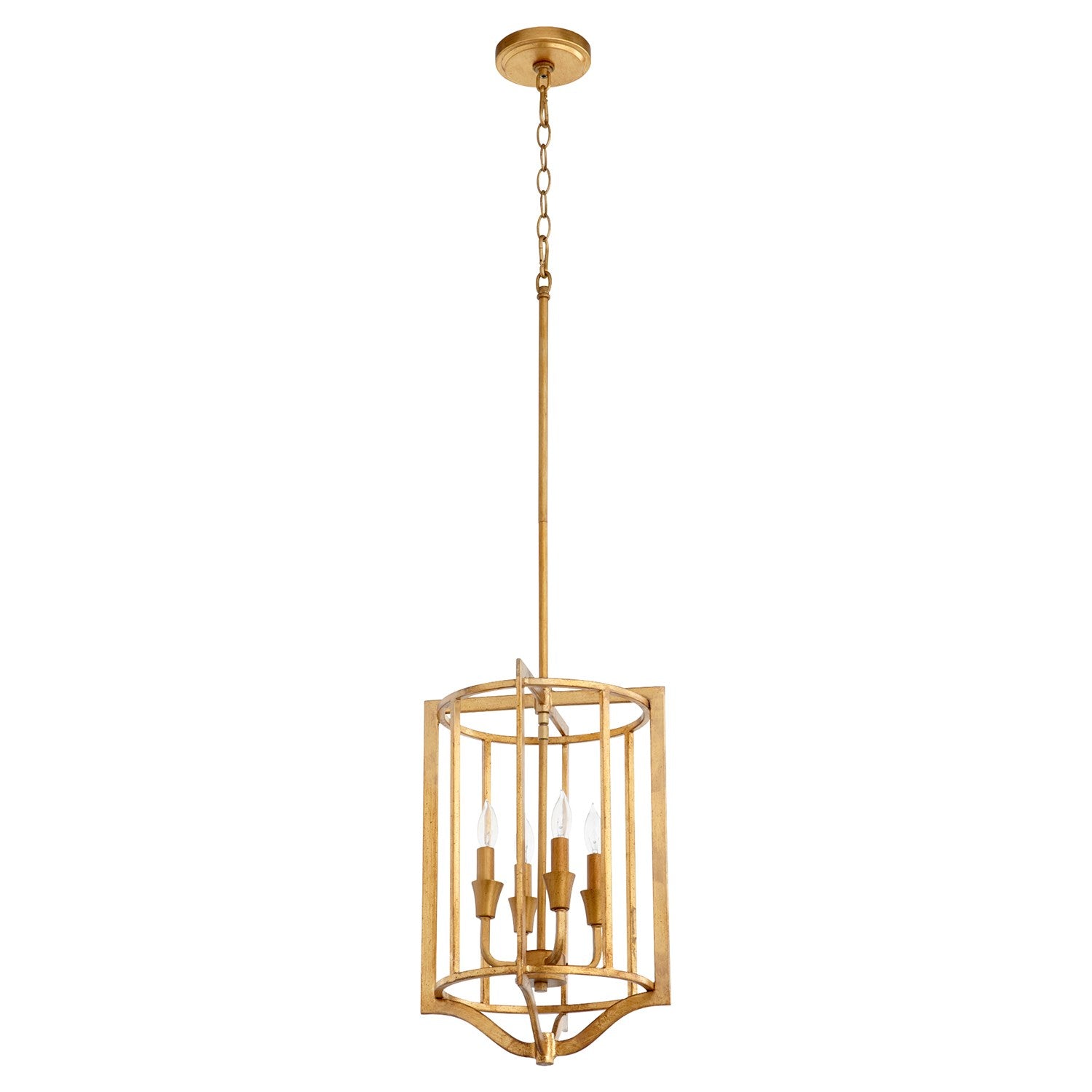 Marquee 4Lt Pendantd - Gold Leaf by Quorum